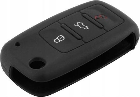 Silikon Schlüssel Schutzhülle VW Skoda Seat Schwarz