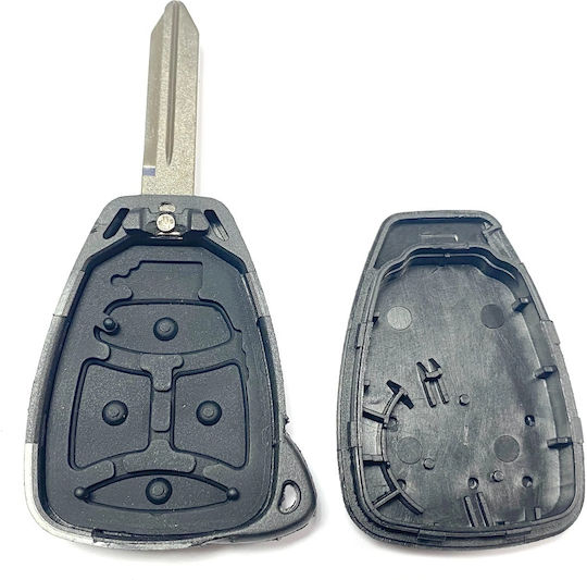 Techstar Калъф За Ключ 3 Бутона Крайслър 300c Додж Джип Съвместим Cy24 Blade 2005–2008