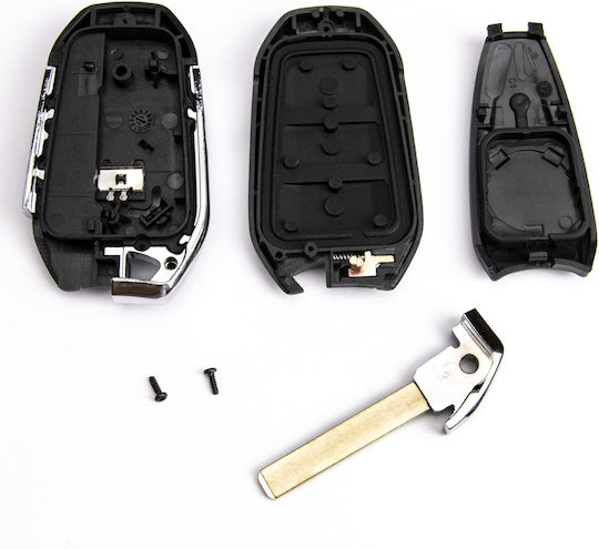 Techstar Husa Pentru Chei Auto 3 Butoane Compatibil Citroen C2 C3 C4 C5 Berlingo Jumper Jumpy Xsara Hu83 Blade
