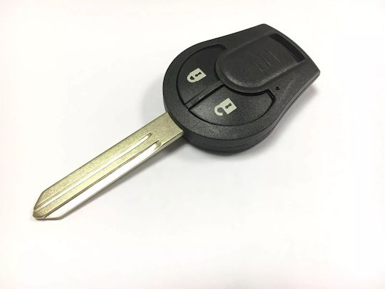 Techstar 2-Tasten Autoschlüssel Schutzhülle Kompatibilität Nissan Micra K13 2010–2013 – Nsn14 Blade