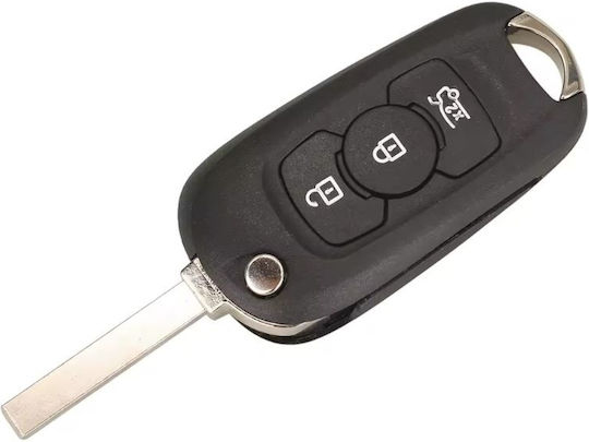 Cheie Auto Programabilă Completă Techstar Tip Pliante 3 Butoane Compatibil Opel Astra K 2015–2021 434 Mhz Id46 Pcf7961e Cip Hu100 Lamă