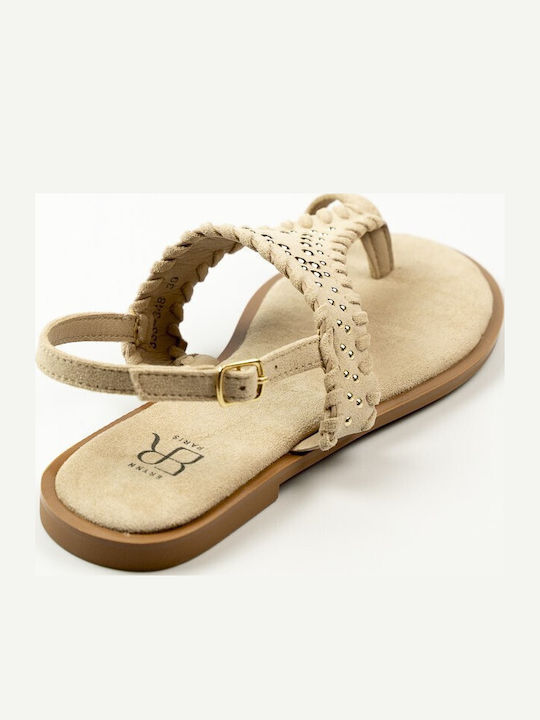 Women's Flat Sandals Beige