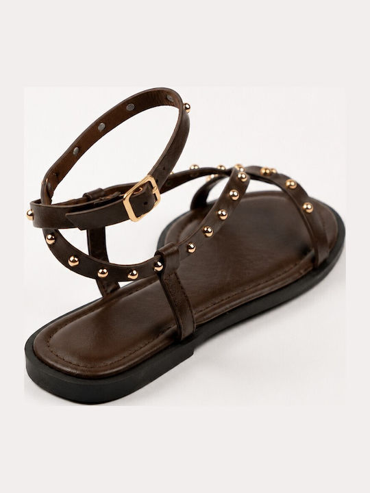 Women's Flat Sandals Brown