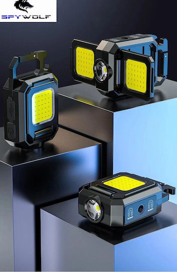 Spywolf Mini Ultra Strong LED Waterproof Multi-Purpose Flashlight COB Rechargeable Type-C Port 4pcs TC-561