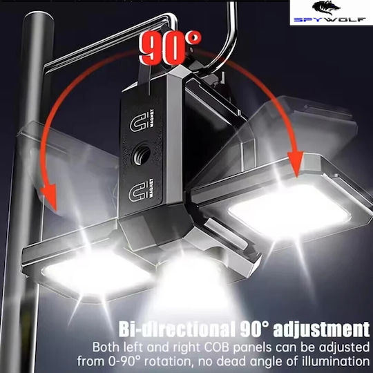 Spywolf Mini Ultra Strong LED Waterproof Multi-Purpose Flashlight COB Rechargeable Type-C Port 2pcs TC-559