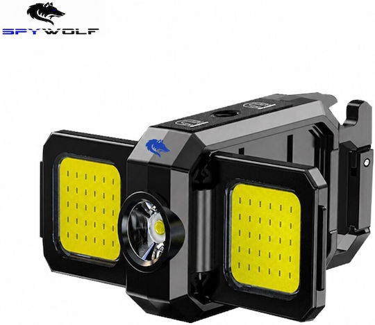 Spywolf Mini Ultra Strong LED Waterproof Multi-Purpose Flashlight COB Rechargeable Type-C Port 4pcs TC-561