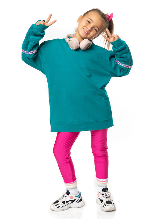 Kids Set with Leggings Winter 2 Pieces Fuchsia