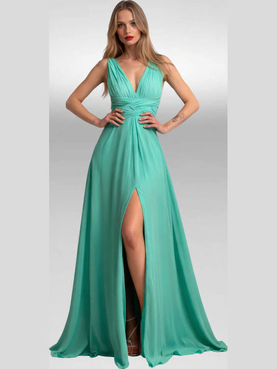 Summer Maxi Dress for Wedding / Christening Turquoise
