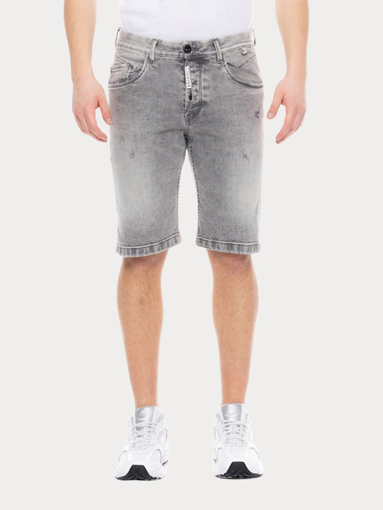 V Date Ανδρική Βερμούδα Τζιν Denim Grey