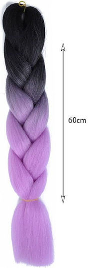 Yuan Yao Haarverlängerung in Schwarz Farbe BY27 60cm