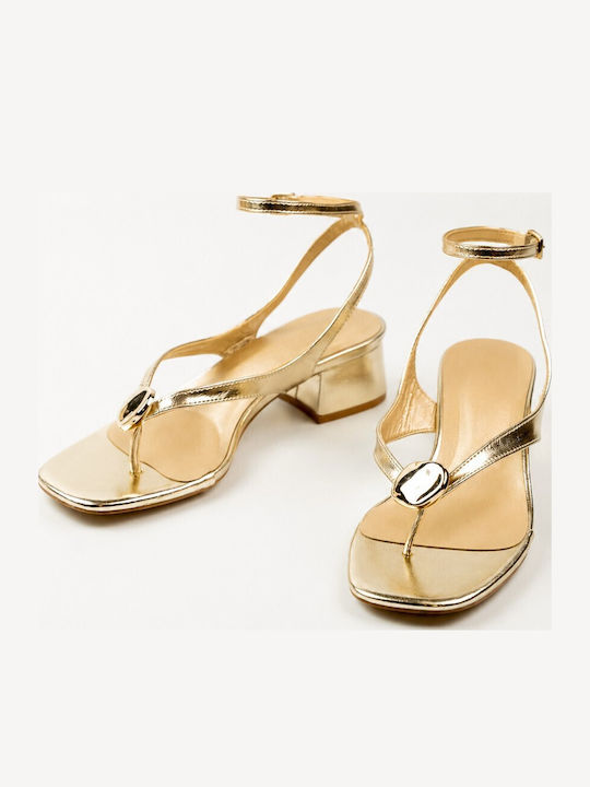 Goldene Damen Sandalen