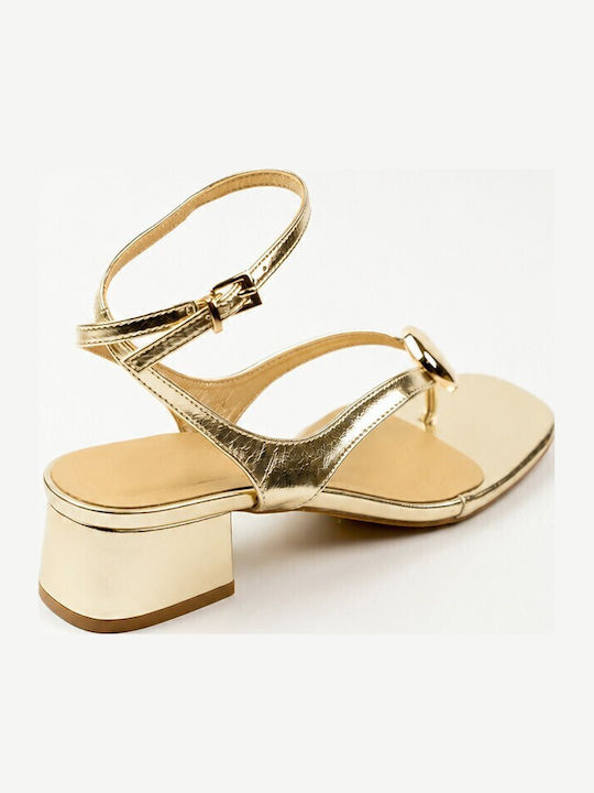 Goldene Damen Sandalen