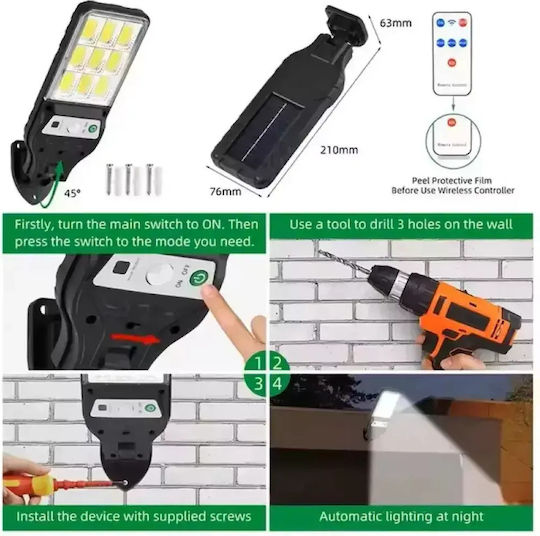 Led Solar Lights Motion Sensor 108 Cob Led Bright Solar 4 Pieces Tc-571