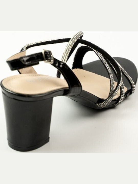 Sandals with Strass Black