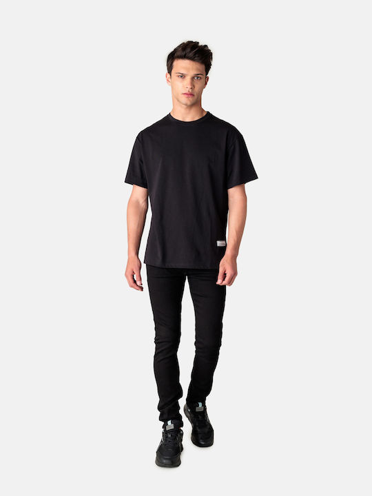 Cover Men's Jeans Pants with Skinny Fit Full-Black