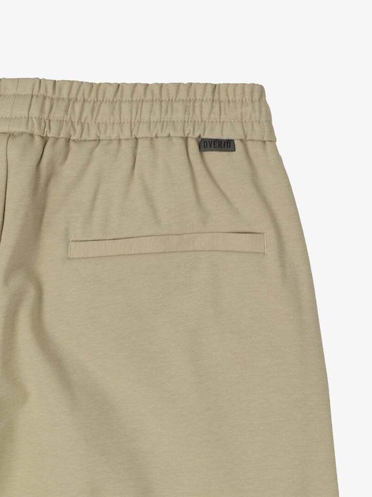 Elastic Trousers in Slim Fit Beige