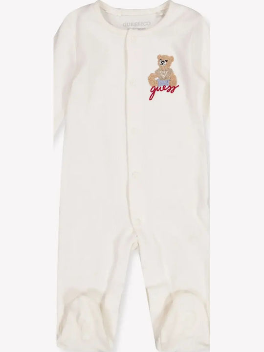 Guess Set body cu căciuliță crem