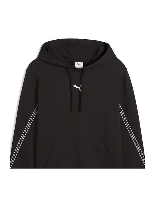 PUMA Tape Φούτερ Μαύρο με Κουκούλα