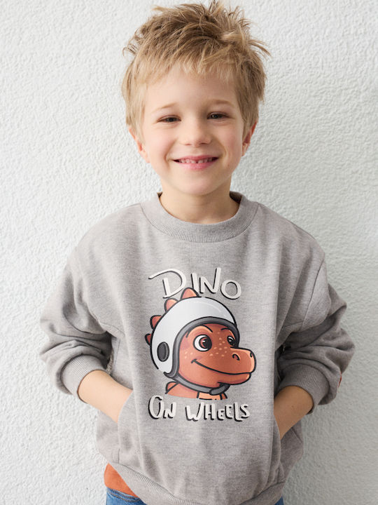 Kids Grey Sweatshirt Cardigan