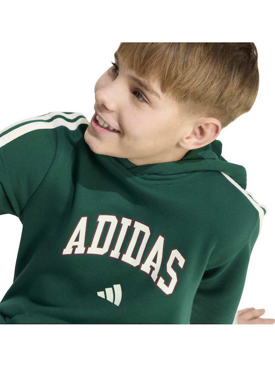 Kinder-Sweatshirt mit Grün Kapuze