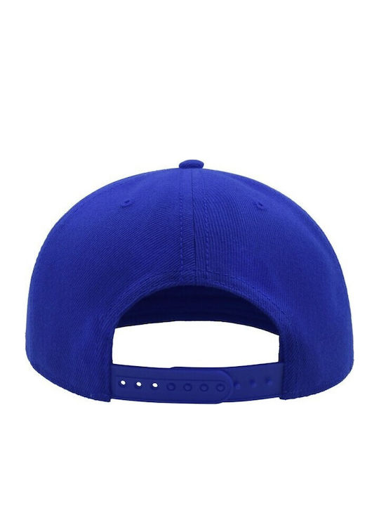 845 Snapback Jockey with Flat Brim Blue