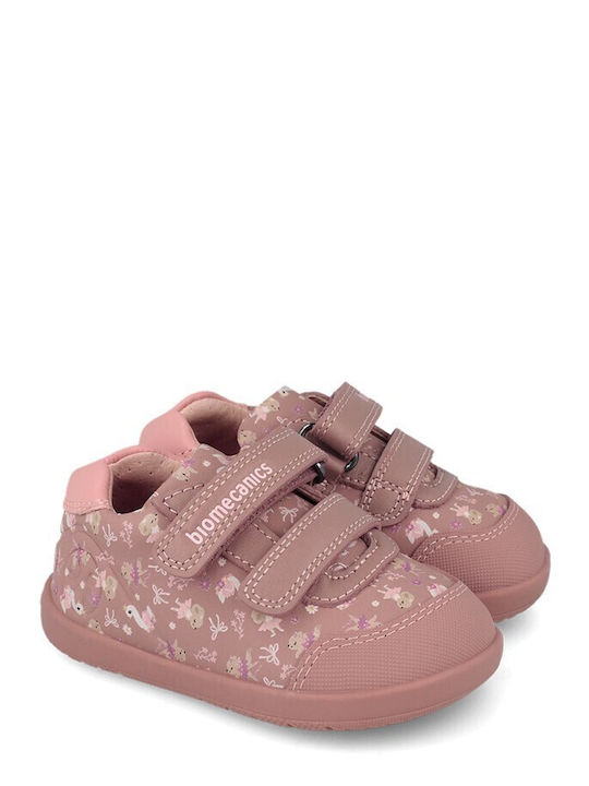 Biomecanics Παιδικά Sneakers High Ανατομικά Ροζ