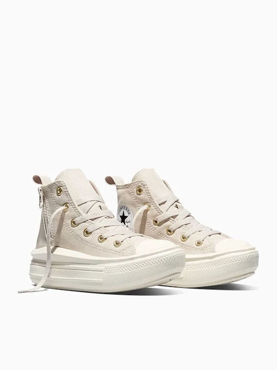 Converse Chuck Taylor All Star Move Детски маратонки High Екрю