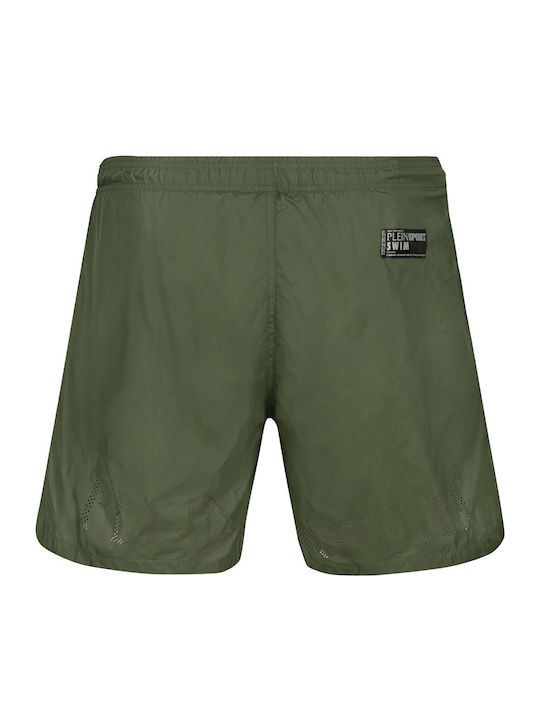 Plein Sport Costum De Baie Bărbați Pantaloni Scurți Verzi Cu Modele Plein Sport Costum De Baie Bărbați Pantaloni Scurți Verzi Cu Modele