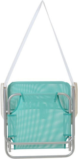 Summer Club Плажен Стол Алуминиев Тюркоазен 53x44x25см