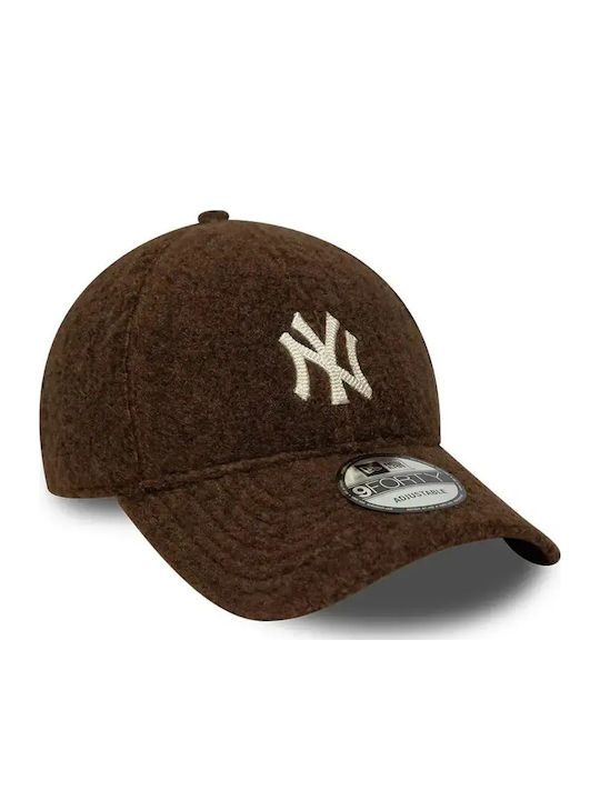 New Era New York Yankees MLB Winter Borg 9Forty Adjustable Cap Unisex Cap Polyester Brown 60915754