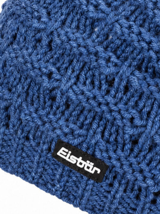 Beanie Women's Knitted Beanie in Blue Color