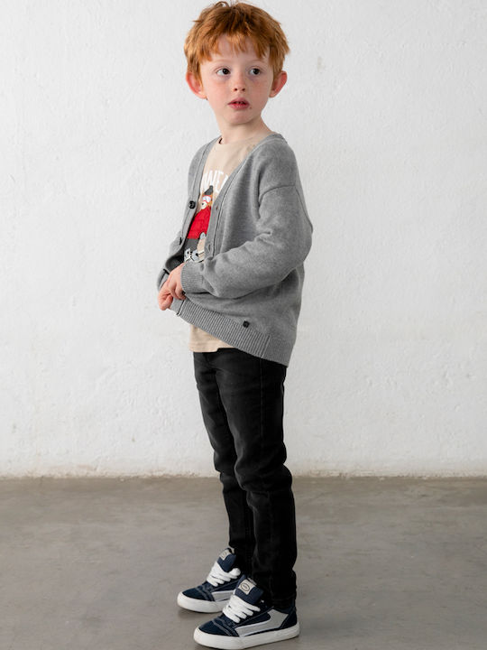 Cardigan pentru copii din bumbac gri