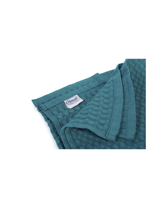 Dimcol Blanket Pique Super Double 225x270cm Petrol