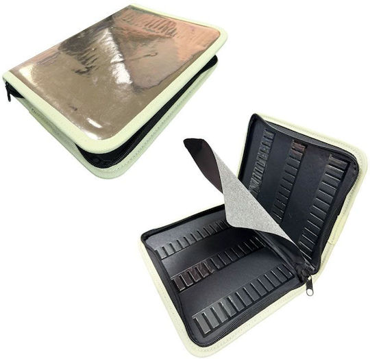 72 Slot Case Folder for Milling Cutters Yellow White Purple Green Pink