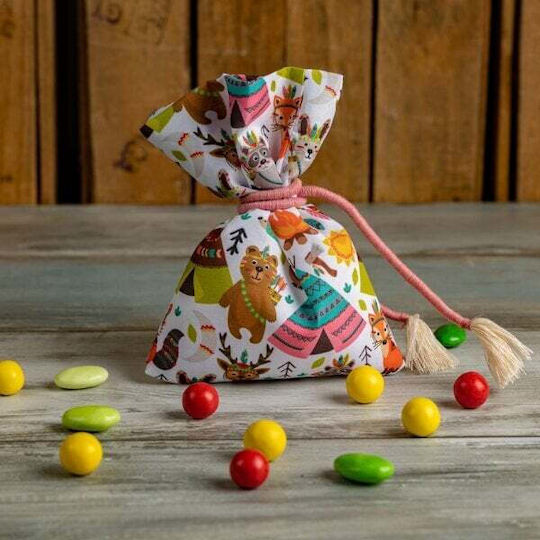 Pouch Animals Set/3 13x20cm Forest Animals Microfiber