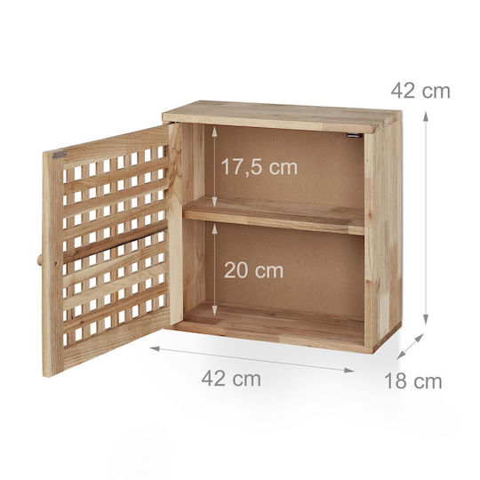 Relaxdays Dulap de baie 42x18x42cm maro