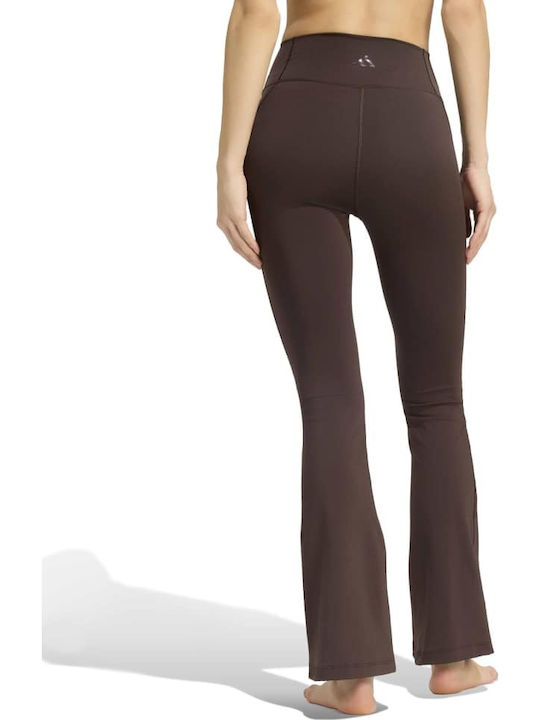 adidas adidas Women's Flared High Waist Brown Sweatpants