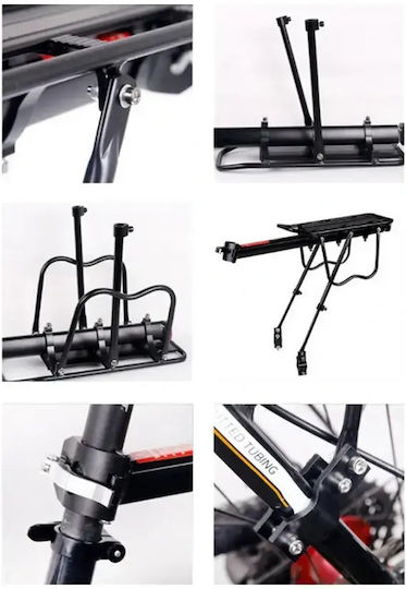 Aluminum Rear Bicycle Rack Up to 30kg Universal MTB & Road