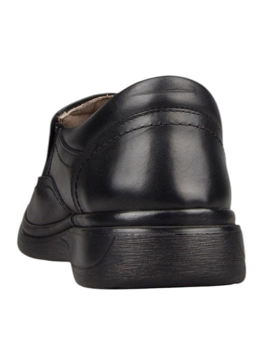 Leder Herren Mokassins in Schwarz Farbe