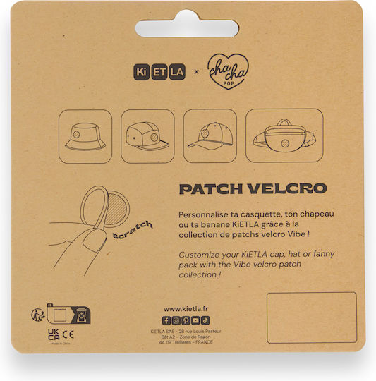 Kietla Σετ Διακοσμητικά Αυτοκόλλητα Βέλκρο Patch 3 Τεμάχια Pop