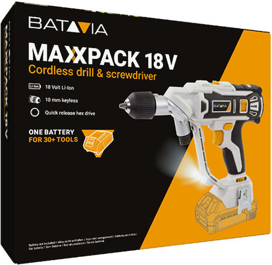 Batavia Mașină de găurit cu baterie 18V 1x2Ah
