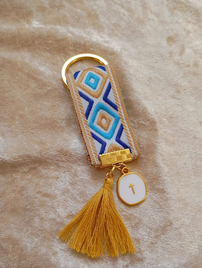 By Anastasia's Art Creations Christening Charm Keychain Gold 25 Pieces