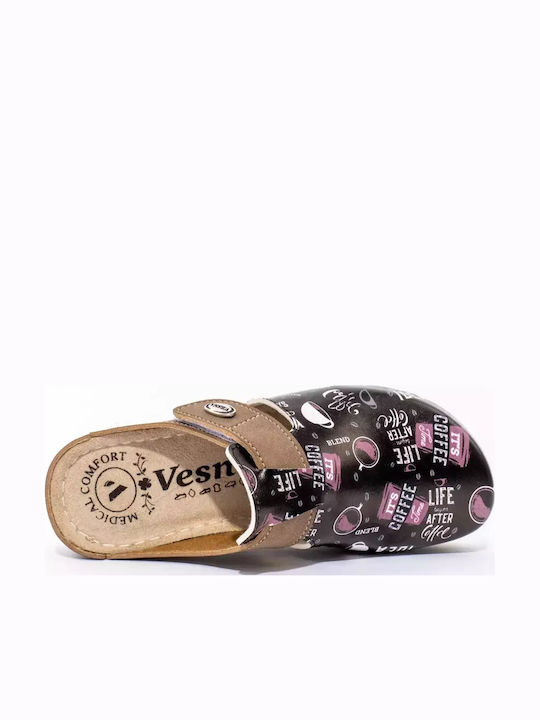 Vesna Women's Leather Anatomic Brown Clogs Vesna Women's Leather Anatomic Brown Clogs