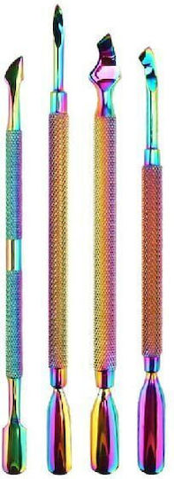 Set Tool Case Set Pusher Nail Art 4 Pcs Nail Tools