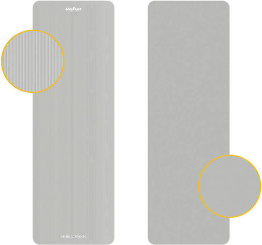 Rebel Active Saltea de Gimnastică Yoga Gri (183x61cm)