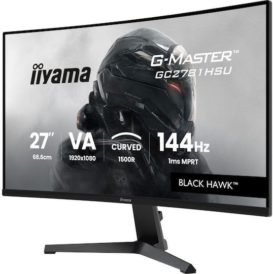 Iiyama G-Master VA Curved Gaming Monitor 27" FHD 1920x1080 144Hz with Response Time 1ms GTG