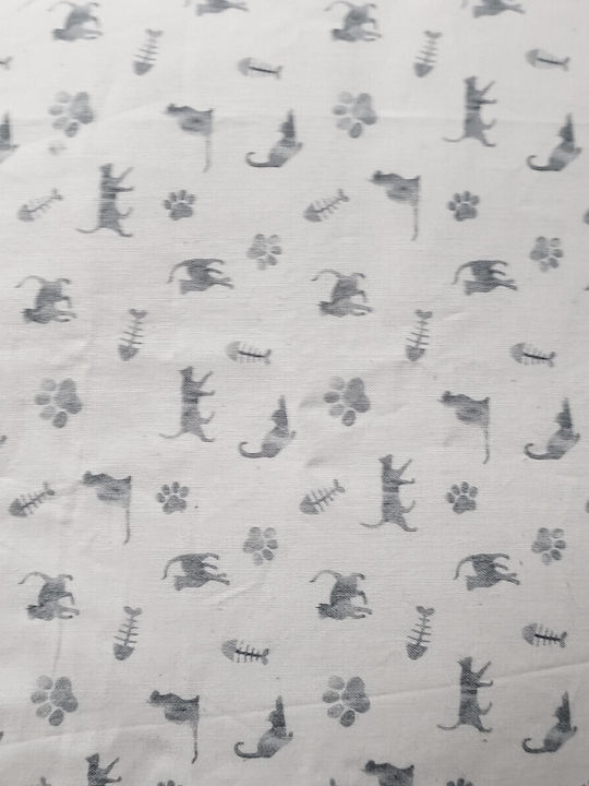 Oxygen Față De Pernă Decorativă Pentru Copii Kitty Cat Gri 50x50cm