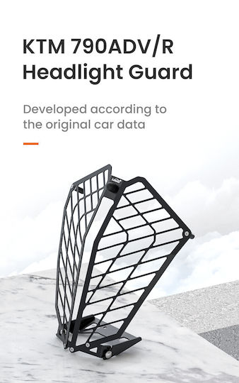Loboo Motorcycle Headlight Protector Keeway Easy KTM 1290 Super Adventure Grey