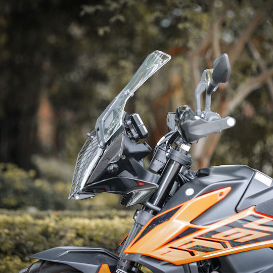 Loboo Motorcycle Headlight Protector Keeway Easy KTM 1290 Super Adventure Grey