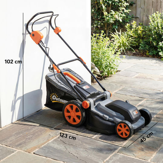 Outsunny Μηχανή Γκαζόν Ηλεκτρική 1800W